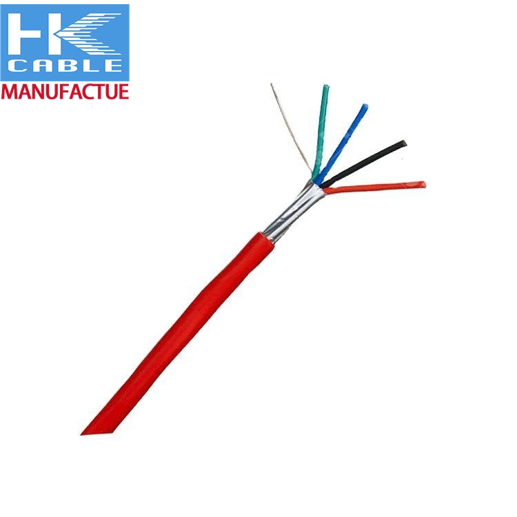 UL Listed Fire Alarm Cable Fire Cable 4 Cores Fire Resistant Cables for Sale Hot Red Color China manufacture