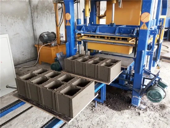 Construction Machinery Concrete Cement Hollow Interlocking Brick Making Machinery Block Production Line