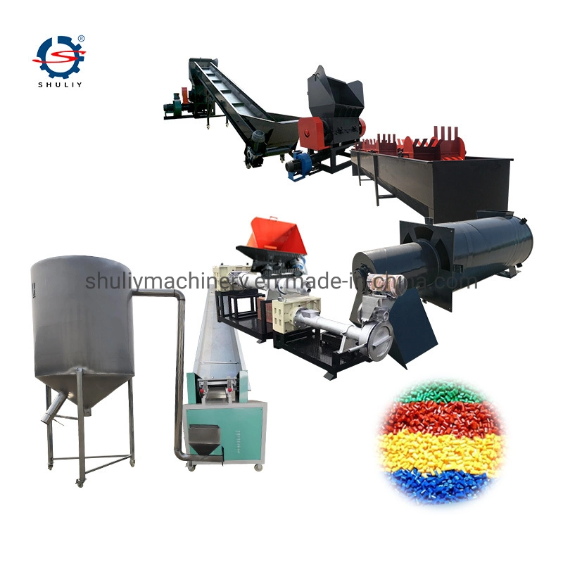 High Capacity 450kg/H Waste Recycling PP PE Pet HDPE Plastic Pellet Machine Extruder