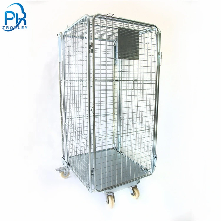 Custom Metal Mobile Roll Cage Trolleys Roll Container Logistic Cart