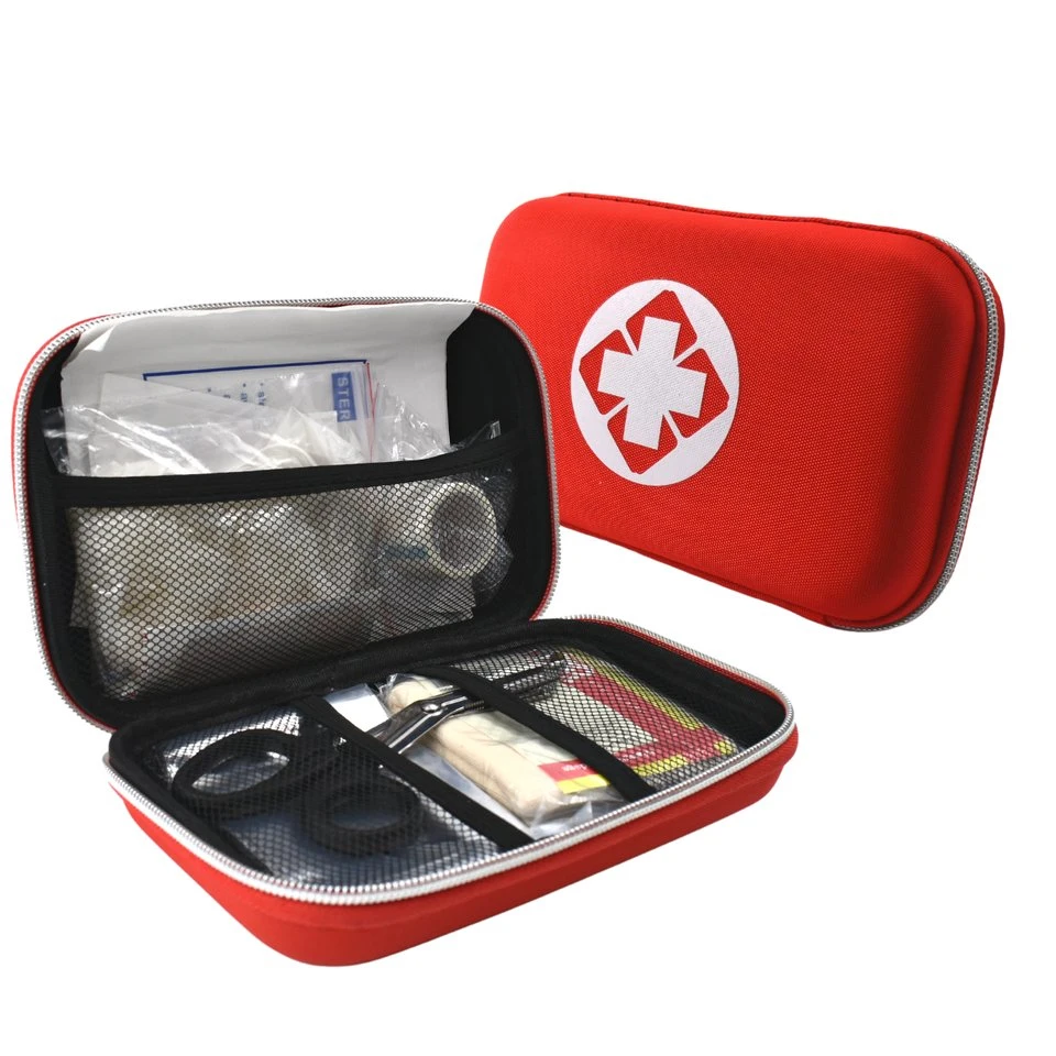 Custom 28 pcs de fournitures médicales Mini Portable EVA étanche Kit de premiers secours pour la randonnée pédestre Voiture de voyage