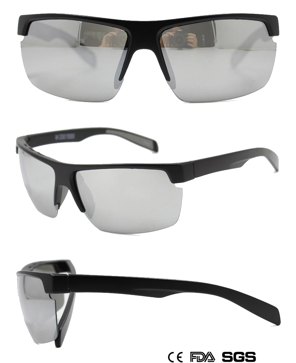 Men's Half-Framed Sports Sun Glasses with Mercury Lens (M20767)