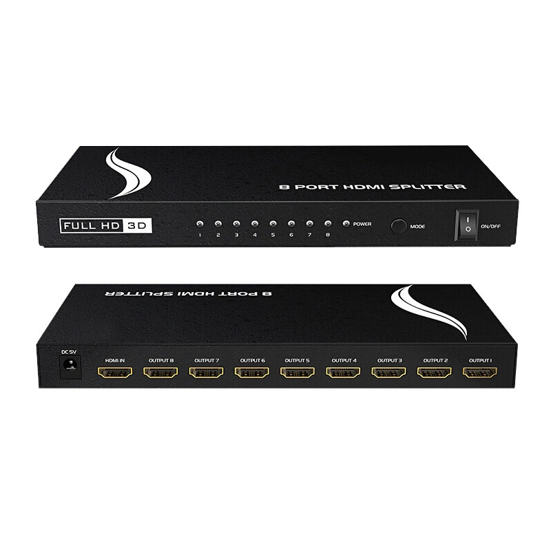 8 Port Hdmii Splitter Full HD1080p 3D 4K*2K