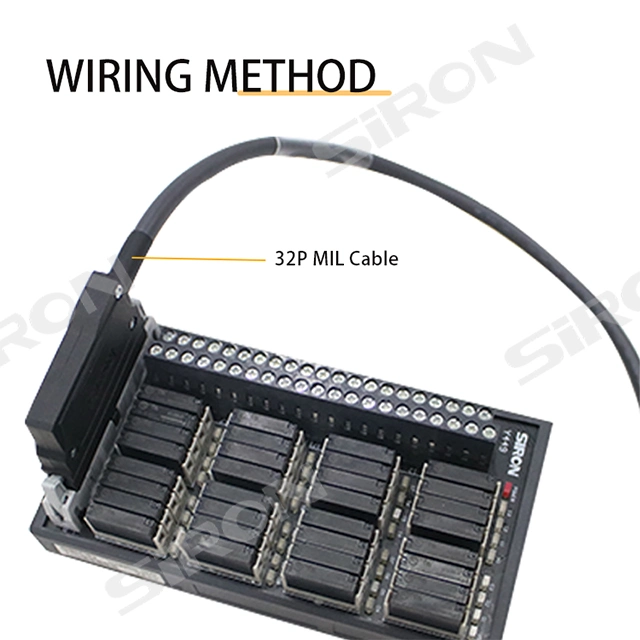 Siron Y449 Mil Plug Connection NPN/PNP Corresponding 32 Channel Wide Base Type Signal Relay Module