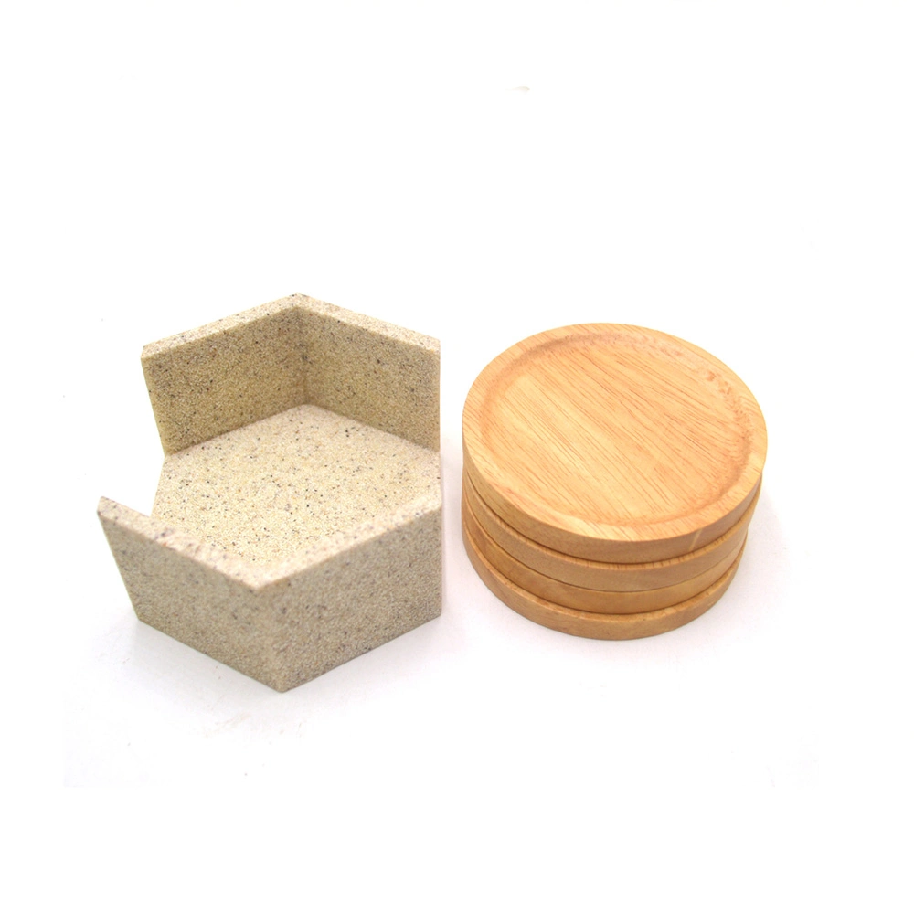 Direct Factory Supply Used as a Lid to Cover Glasses Cups or Small Bowls for Sale Customized Shape Wooden Coaster