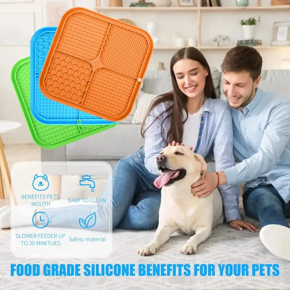 Wholesale/Supplier Custom Logo Slow Feeder Dog Lick Pad Silicone Dog Lick Mat