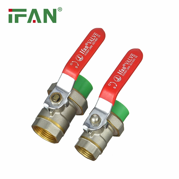 Ifan Male Female Threaded 20-32mm Iron Core Plastic Union PPR Ball Valve