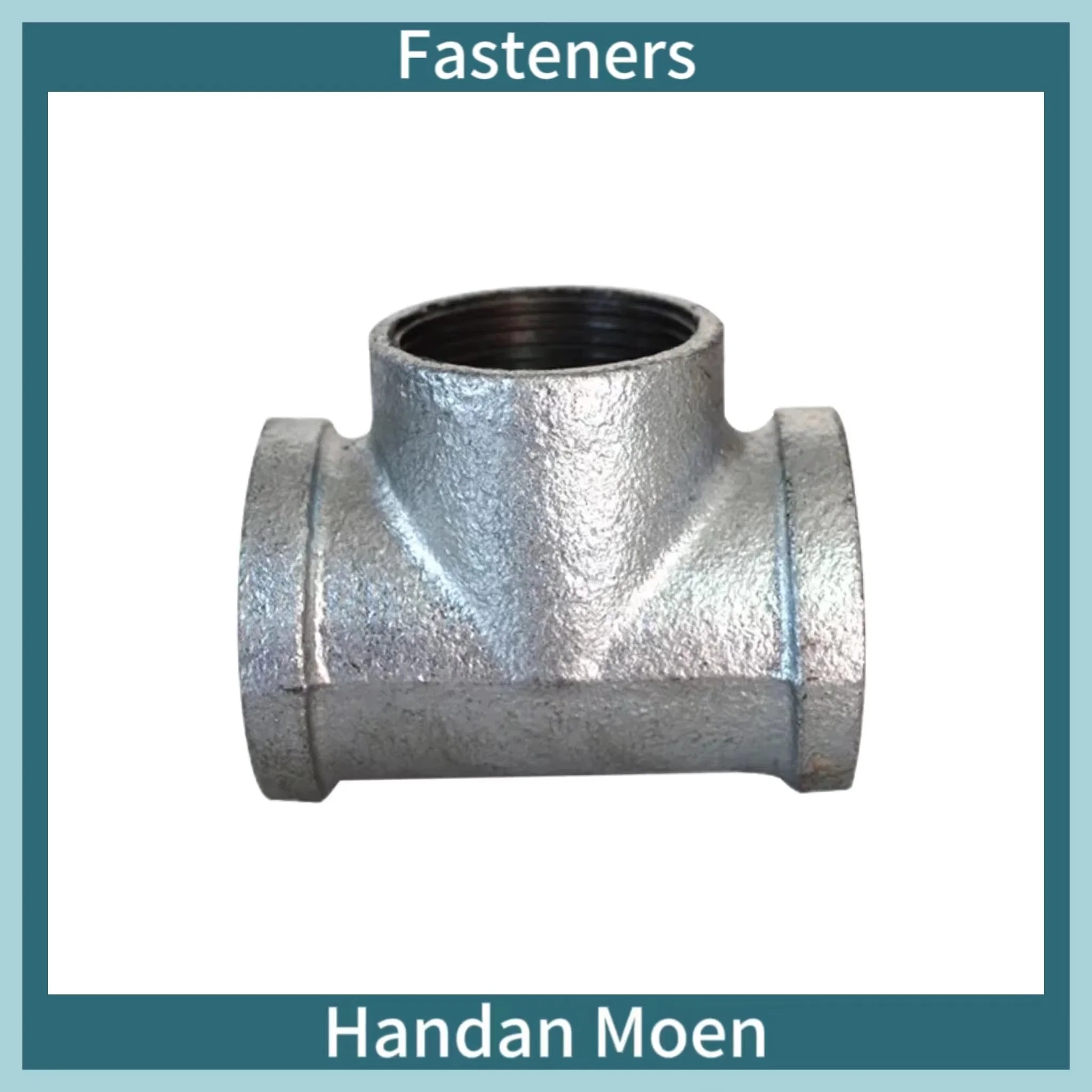 Male Thread Angle Connector L Bend Elbow Galvanized Malleable Iron Pipe Fitting