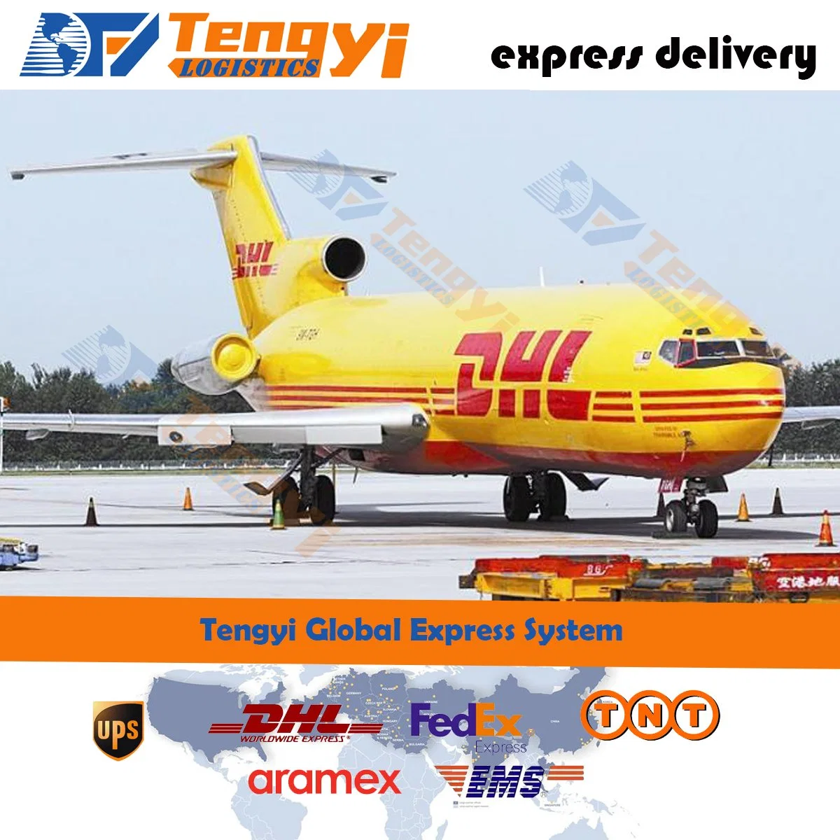 Triplefast Logistics Air Transportation DHL/UPS/FedEx/TNT Fast Express to Kinshasa/Conakry/Harare/Nairobi