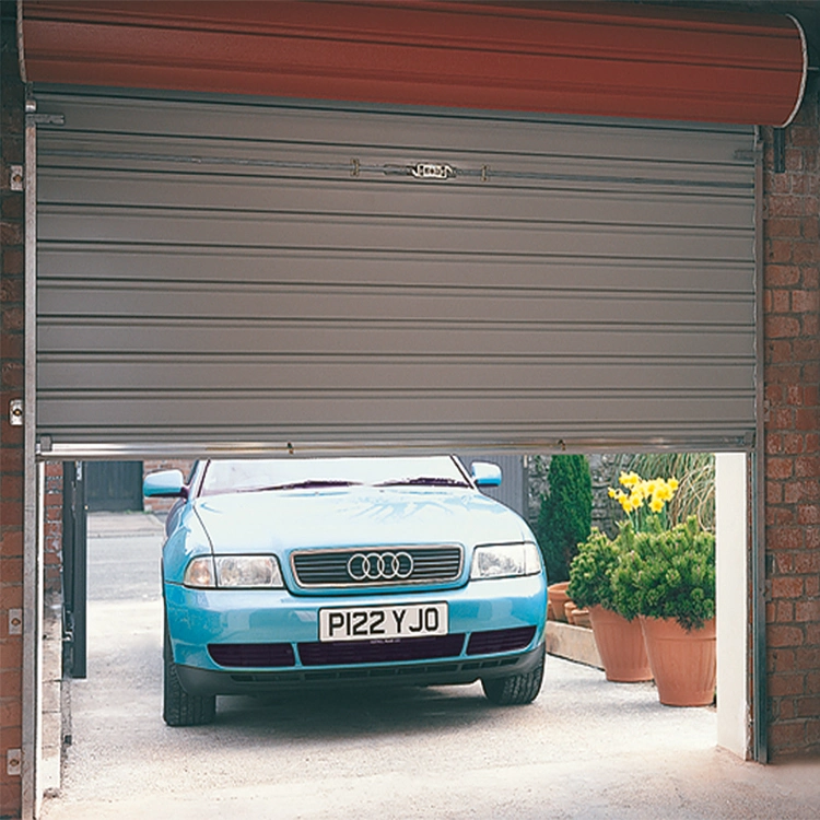 Modern Residential Rollup Garage Doors Remote Control Automatic Steel Roller Shutter Garage Door