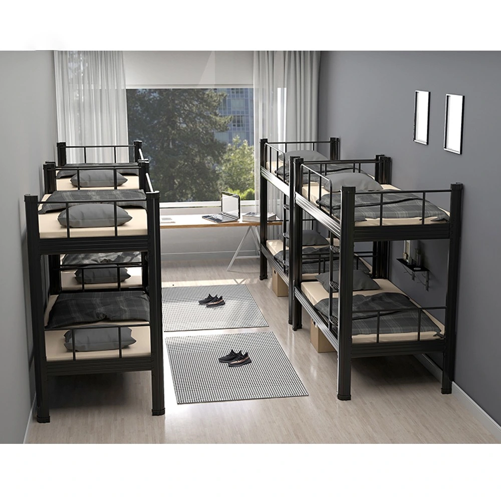 Metal Moderno marco de la cama de hierro de Adultos Escuela de muebles de dormitorio cama doble