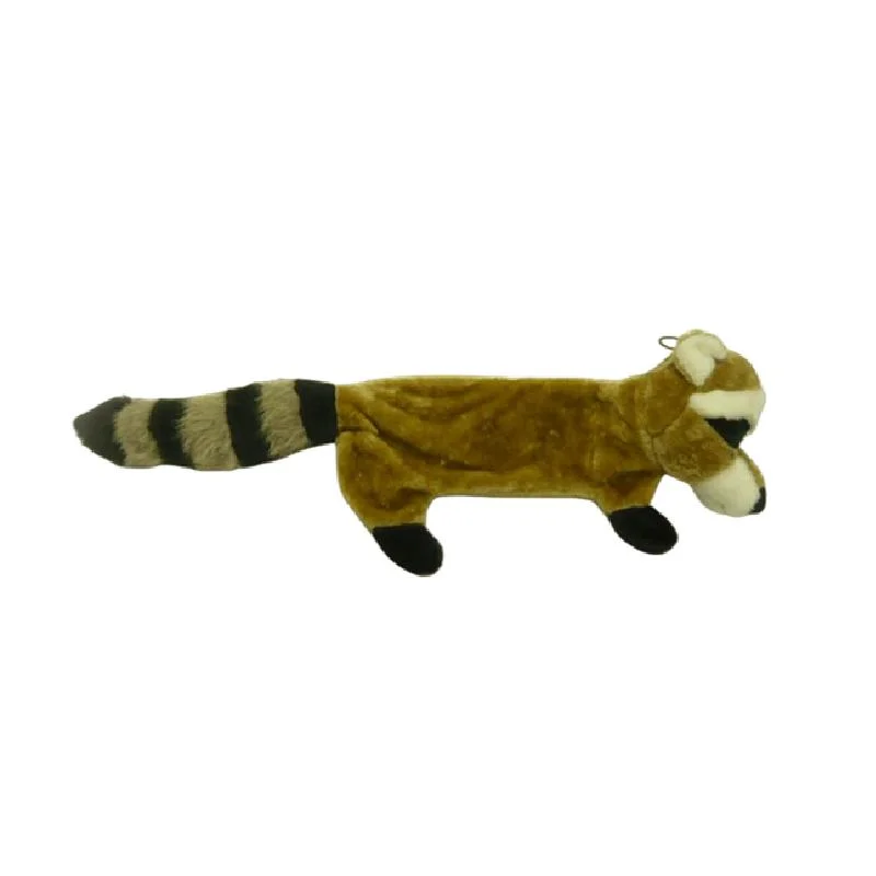 Wholesale/Supplier Mini Stuffed Dog Toy Stuff Animal Shape Plush Soft Pet Toys Brown Rancoon with Squeaker