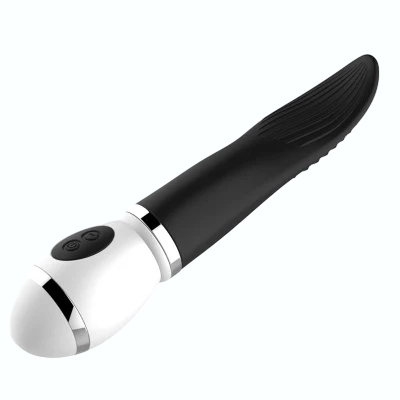 El shock de silicona Heting Spin Lengua lamer juguete sexual vibrador masajeador