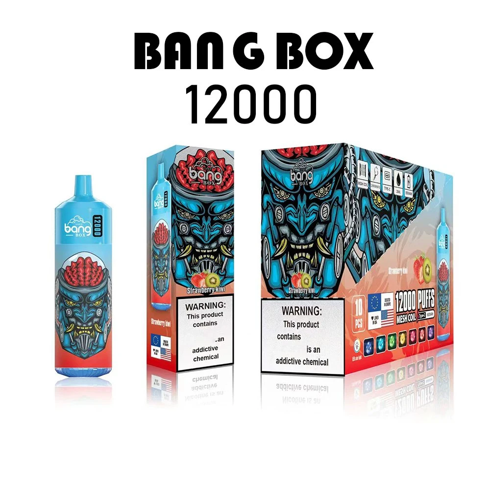 Bang Box 12000 Puffs E-Cigarettee Passion Fruit Flavor Wholesale Disposable Vape 23ml E-Liquid Prefilled Pen Hookah Vapes Puff Bar E Hookah Charger
