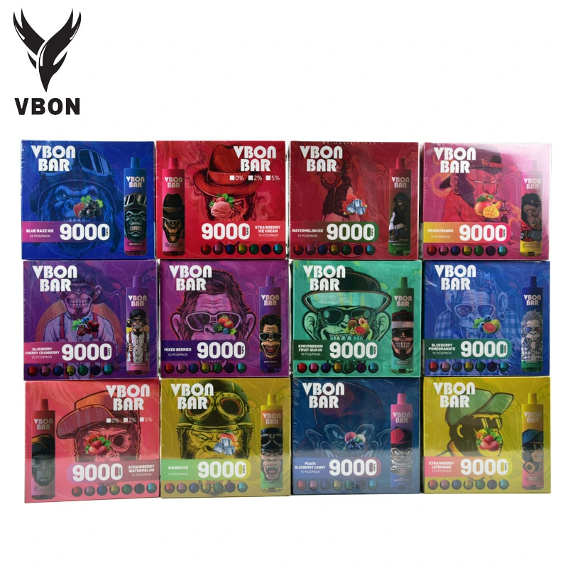 China grossista de Fábrica I Vape Coloque Óleo sabor de saúde e cigarro Barra Vbon Caneta Vaporizador 9000 9K Puff Vape descartáveis