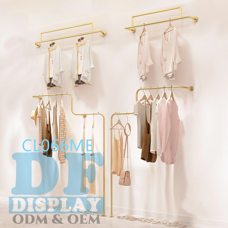 Clothes Rack Shop Fitting Wall Mounted Garment Rack Nesting Boutique Garment Display Rack Clothes Shop Display Furniture Garment Rack