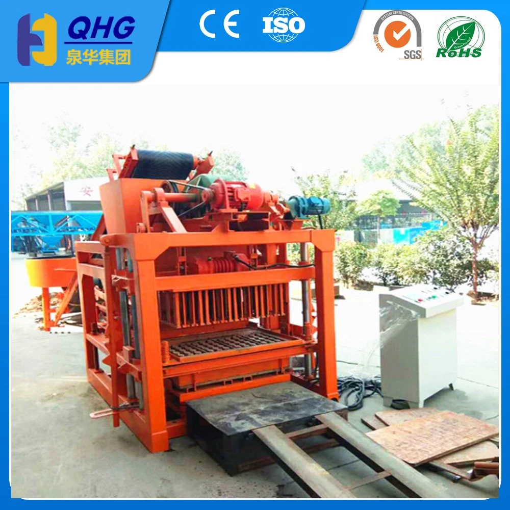 Qt4-28 Automatic Concrete Cement Building Hollow Paving Paver Brick and Block Making Machine Construction Machinery