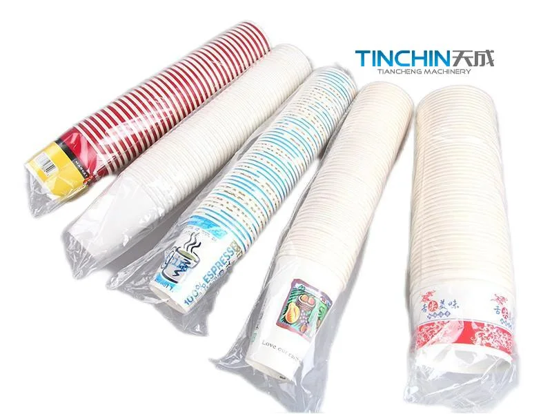 Paper Cup Bowl Packing Machine with Carton Sealer Case Erector Cup Box Tray Packing Sealing Erector