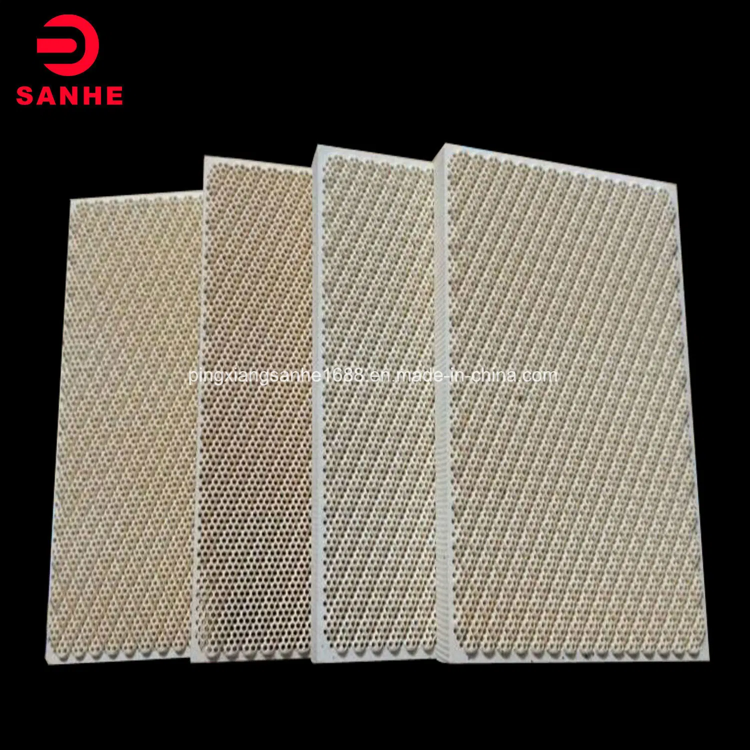 Infrared Honeycomb Ceramic Burner Plate Cordierite for LPG 132 * 92 * 13mm