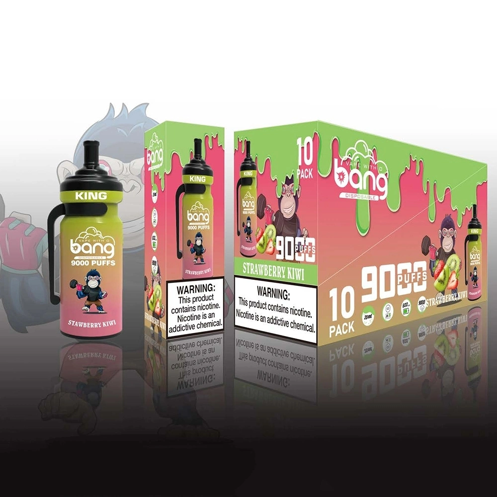 Profitez de la même boisson originale Bang King 9000 Puffs bouteille Vape jetable Appareil à dosettes 9K puffs réservoir Prix usine