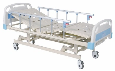 Hospital Furniture Manual ABS Flat Hospital Bed for Patient