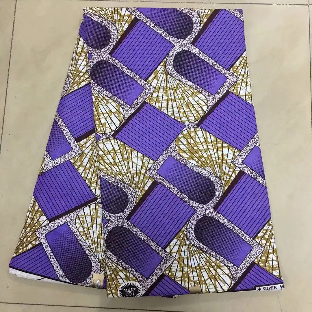 New Arrival Fashion African Waxy Lace Fabric Ankara Lace