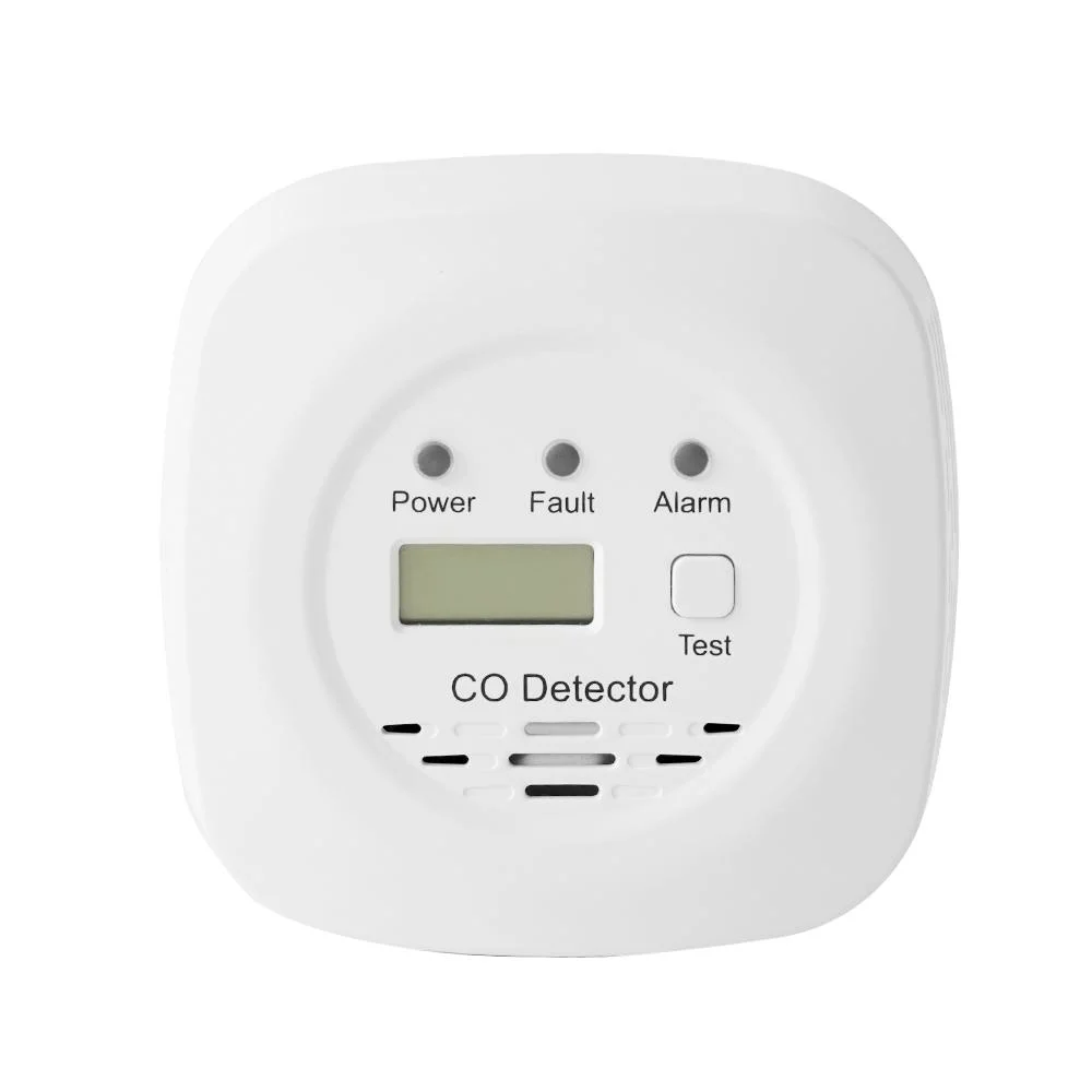 El dióxido de carbono que funcionan con batería del detector de gas de alarma de incendios el detector de co