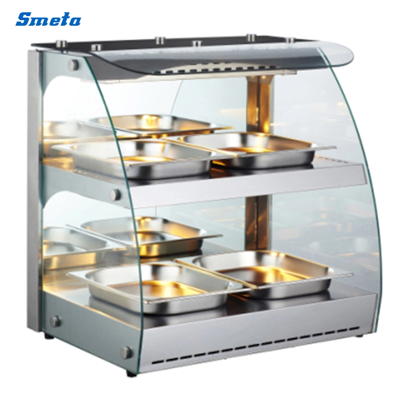 Smeta 152L Hot Cabinet Food Warming Machine Showcase for Chicken