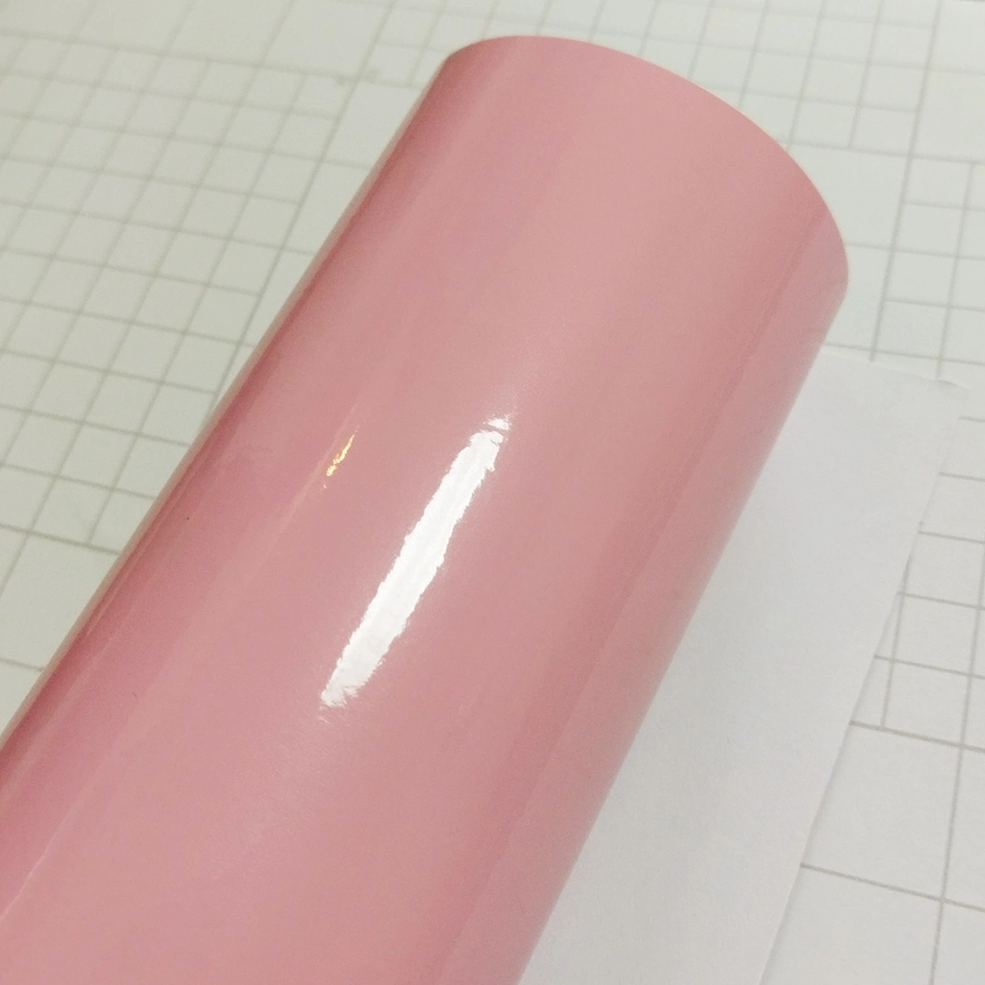 Vinilo de color rosa suave sólido PVC Lettering Vinyl LC0812