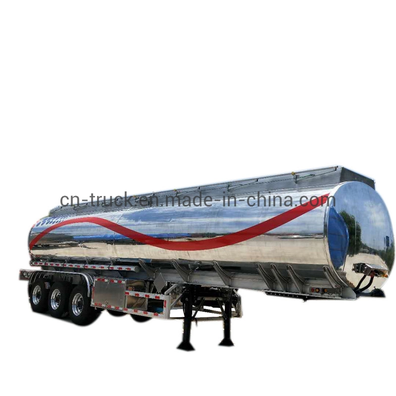 42cbm 45cbm Europa Standard Aluminiumlegierung ADR Öltankwagen Benzintank