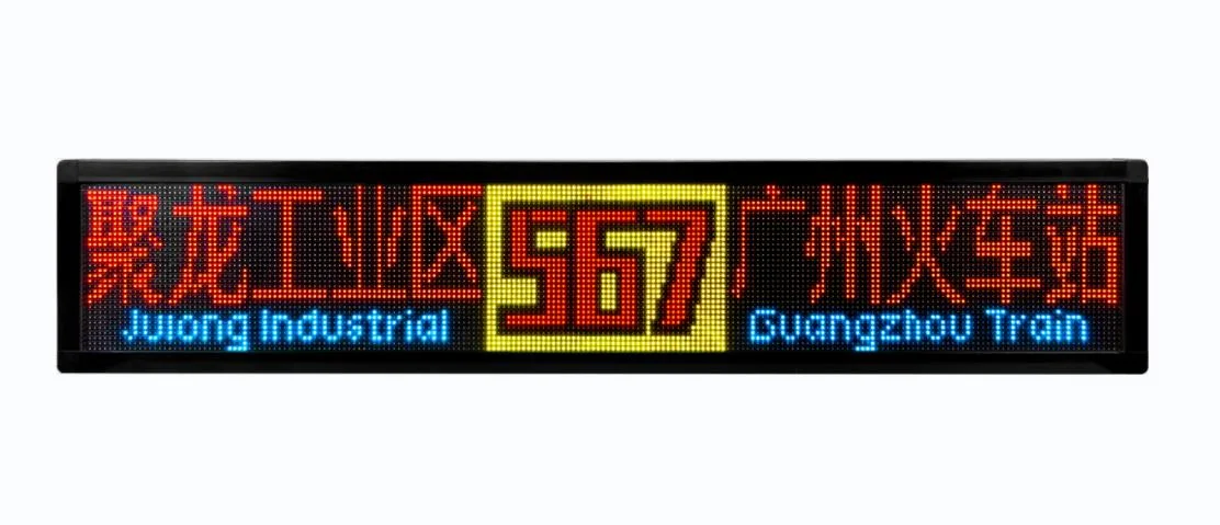 RGB LED Display Destination Sign Full Color for Bus