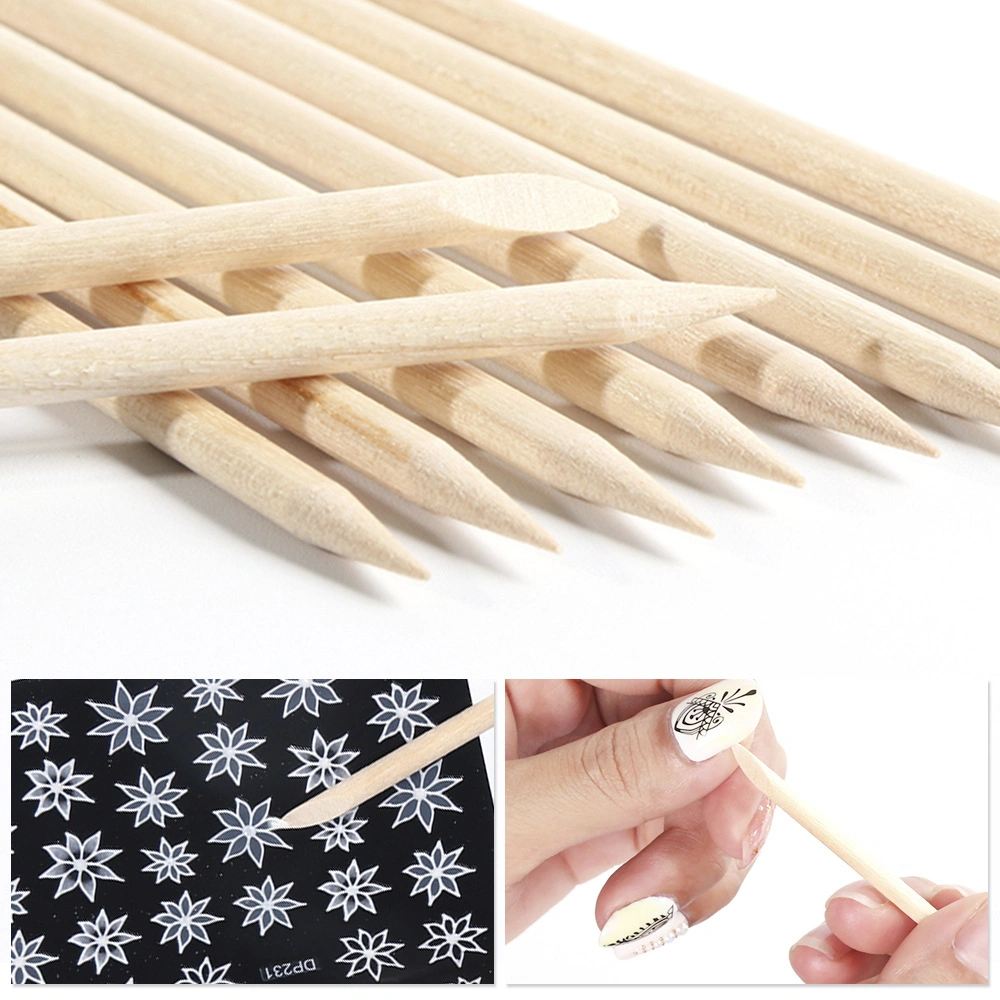 High Quality Manicure Tool Cuticle Pusher Remover Nail Art Wooden Sticks