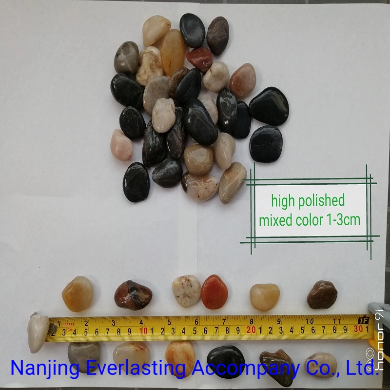 Natural Mix Color River Rock China Polished Stone Pebbles