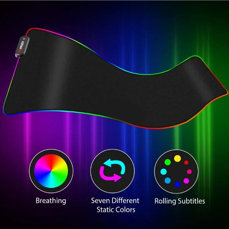 Soft Non-Slip Rubber Base RGB LED Gaming Big Mouse Pad