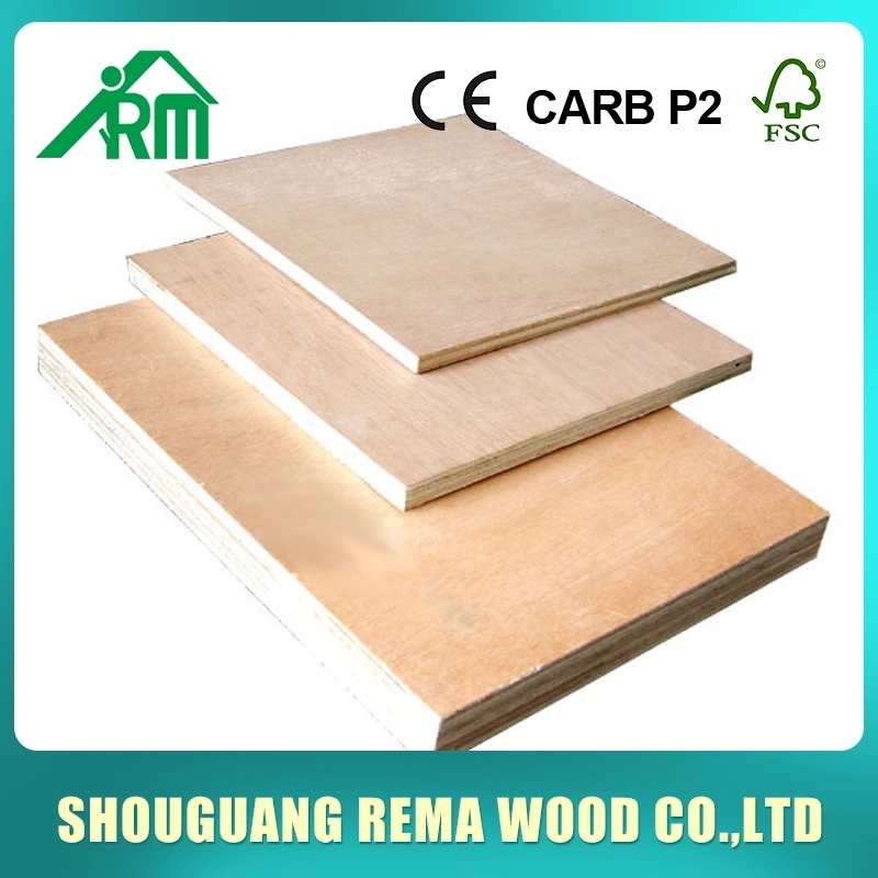 1220*2440*18mm Poplar Natural Veneer/Melamine Faced/Marine Plywood for Nigeria Kenya Market