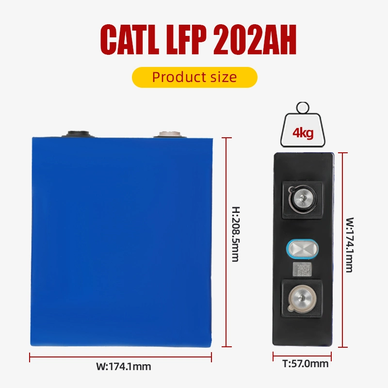 Powerall Battery 3.2V Batería de iones de litio LiFePO4 para Catl 202ah También vende Bluetooth BMS.