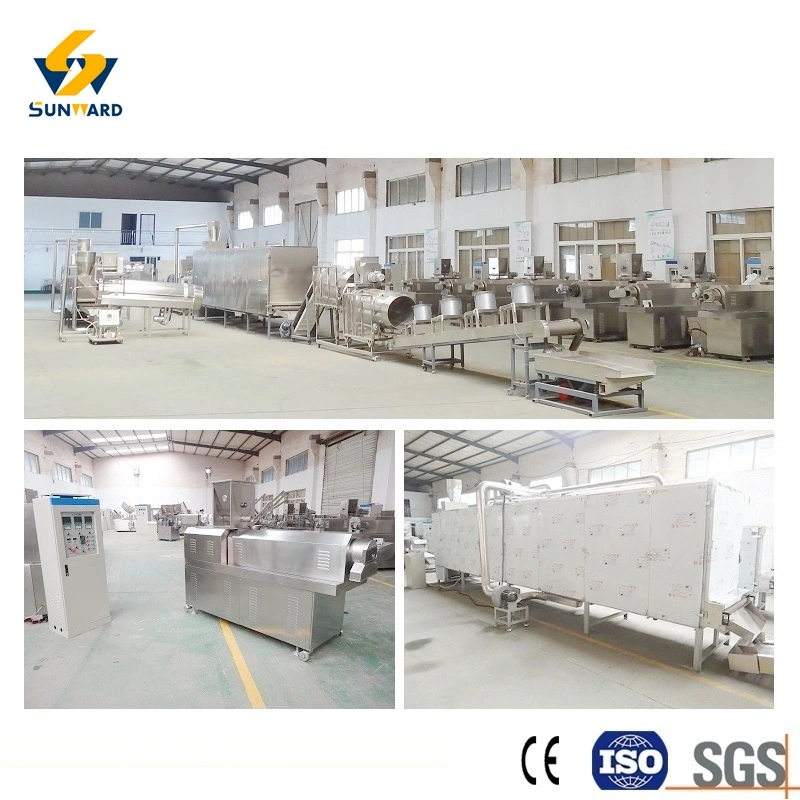 Cereal-Based Raw Materials Puffed Dry Animal Feed Pet Dog Food Production Plant Machines Extruders & Gas-Fired Dryers