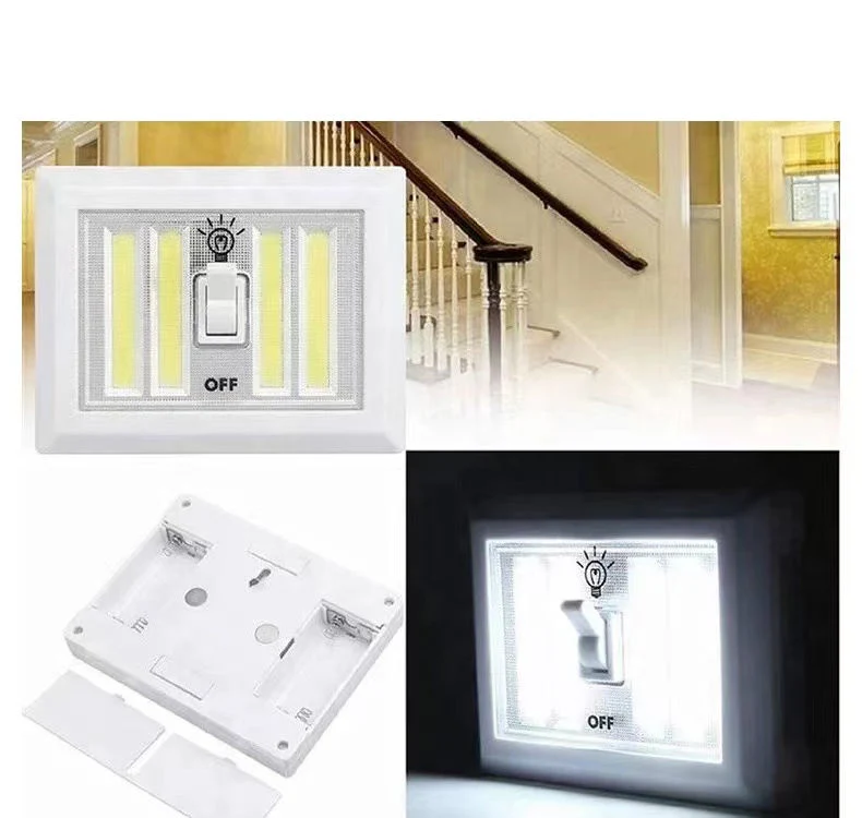 3AAA Battery Indoor Portable Cordless Switch COB LED Night Light