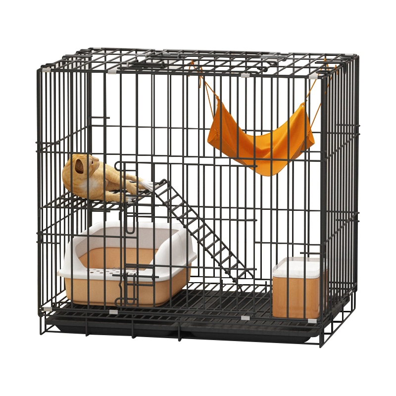 Les cages en PET en matériau métallique sont porteuses d'une couche 2 Cat House durable Cage