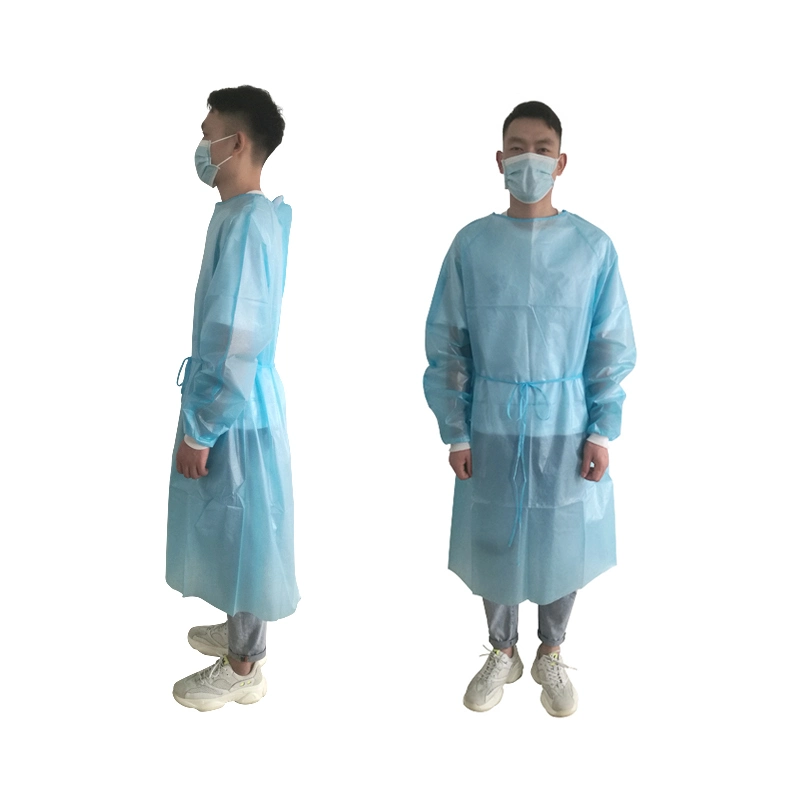 Desechable SMS PE PP Reinforced Surgical Gown Disposable Medical Gown Operating Clothes