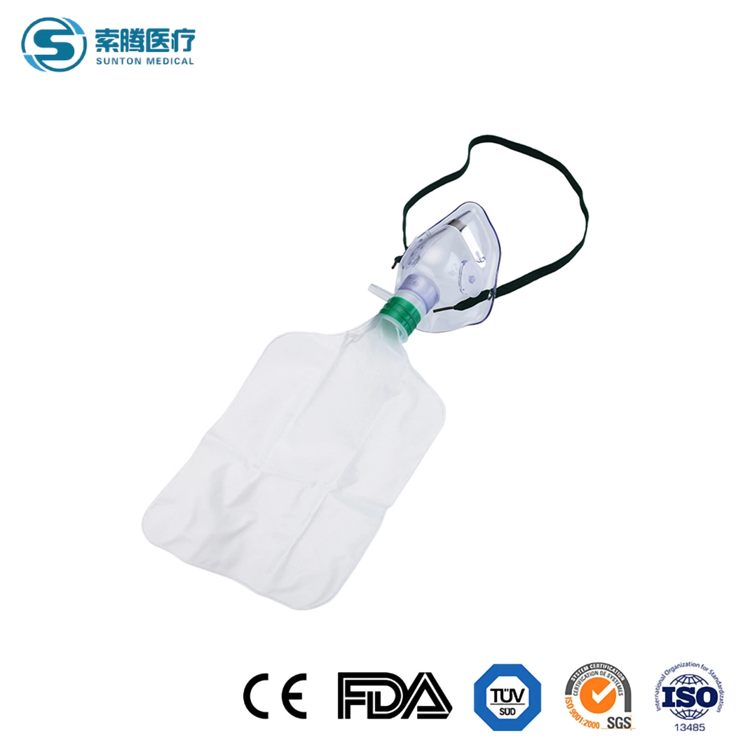 Sunton China Good Price Eco-Friendly Oxygen Reservoir Bag Mask Manufacturers Sample Available Application Clinic Oxygen Gas Mask