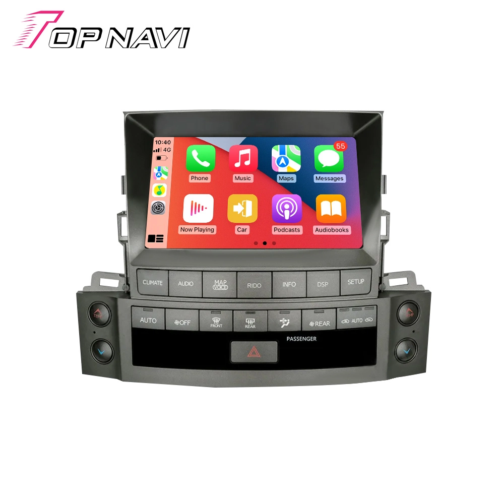 Radio GPS Android de 9" para Lexus Lx570 2008 2009 2010 2011 2012 2013 2014 2015 pantalla táctil para coche estéreo WiFi asistencia DVR CarPlay