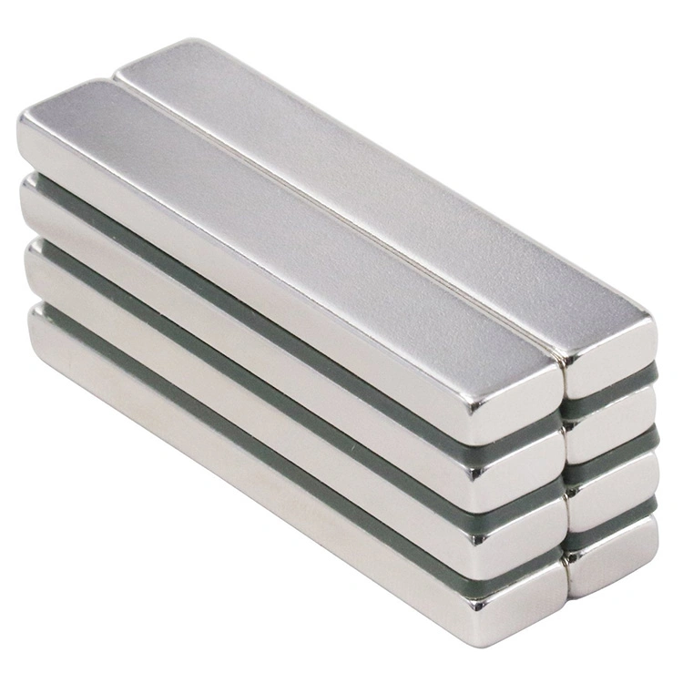 Wholesale/Supplier Price Custom Super Strong Nickle Coated N52 Rare Earth 60X10X5mm Block Neodymium Magnet