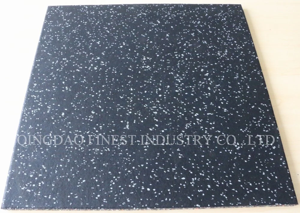 China No Porous Premium Rubber Floor Tile /Mat for Gym and Fitness 1000X1000X15mm