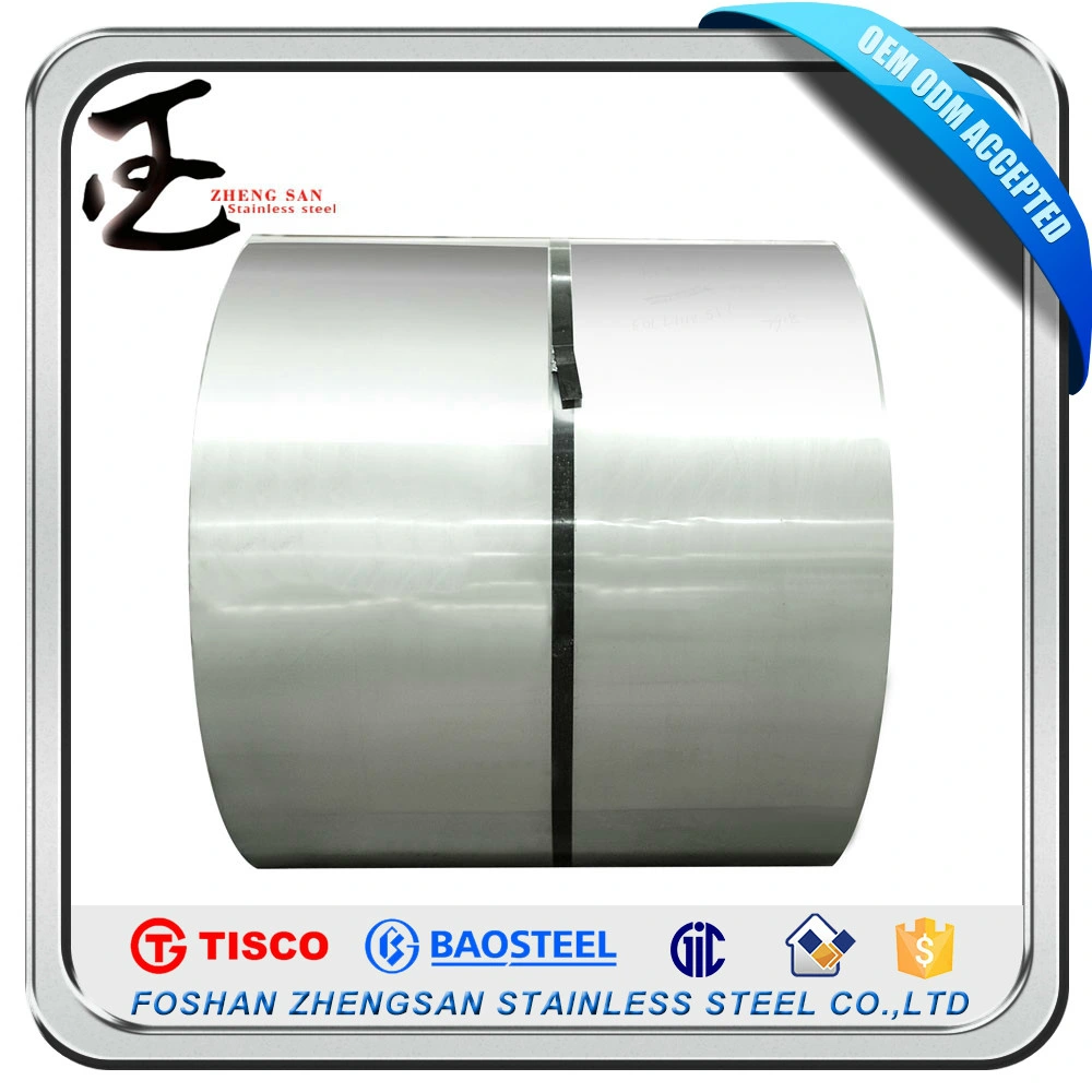 Competitive Price Cold Rolled Grade 304 316L 201 Stainless Steel Coil in Half Copper Ddq