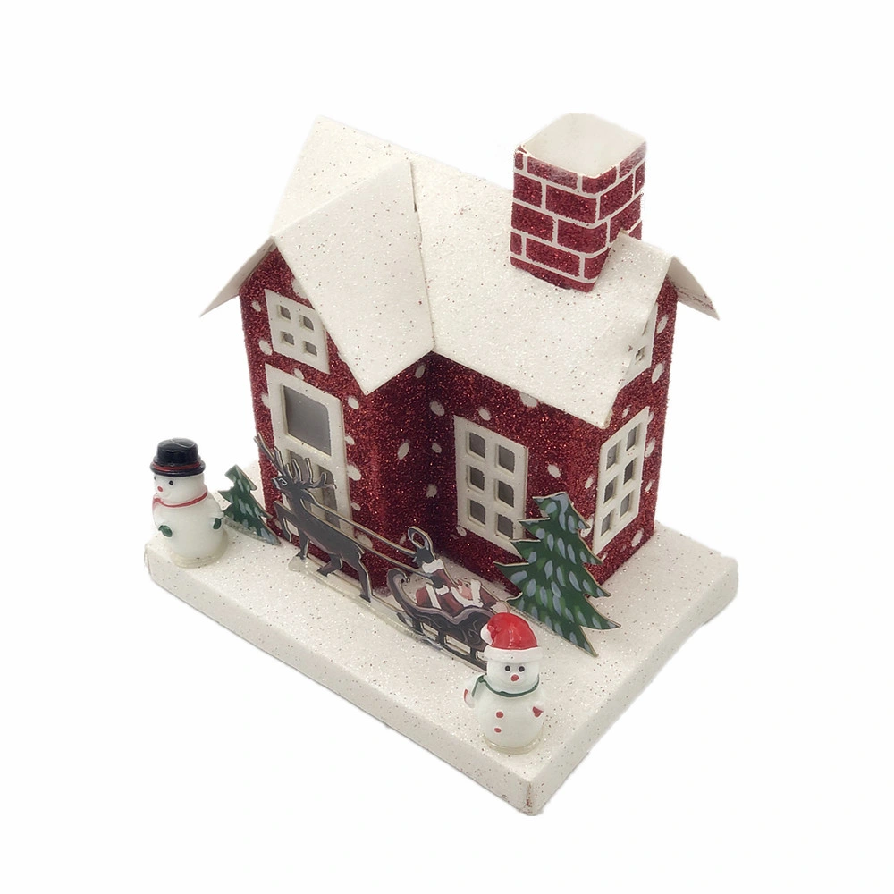 Christmas Decoration Light up Model House Paper Toys