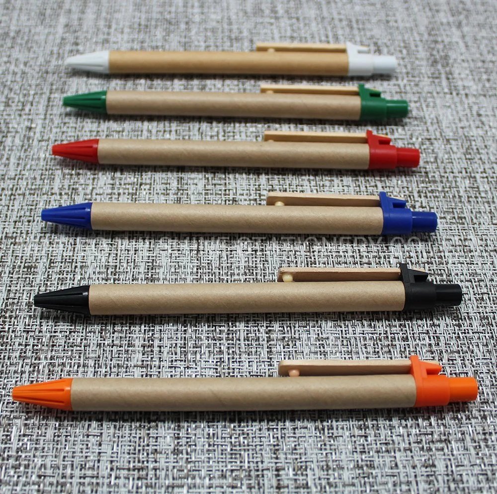 Paper Eco-Friendly Pen with Wooden Clip for Promotion