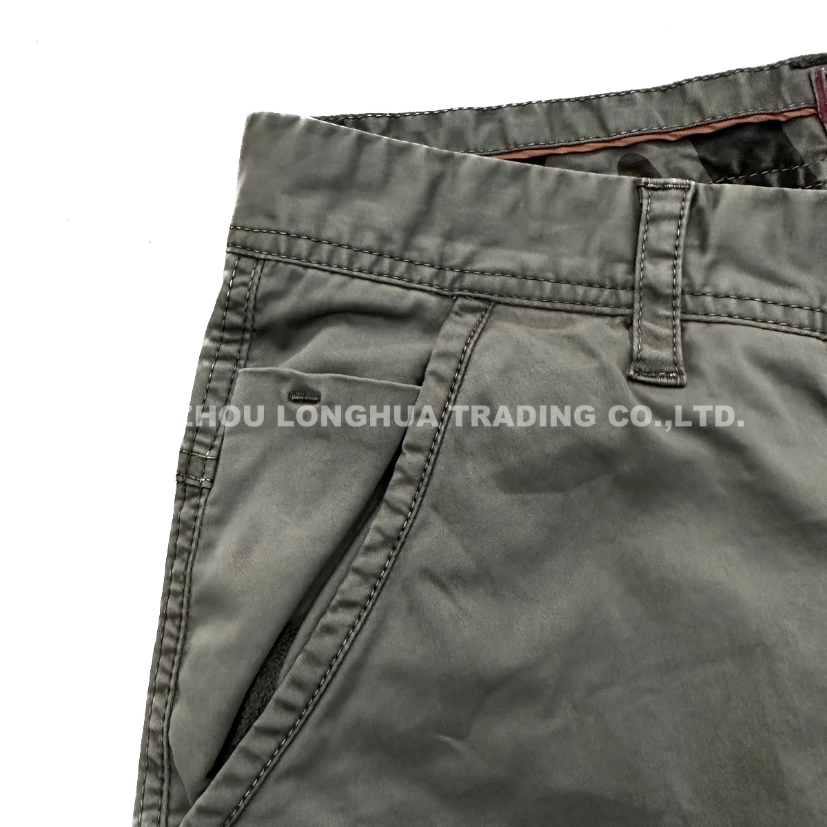 Men Jean Boy Cargo Pants Cotton Washed Trousers