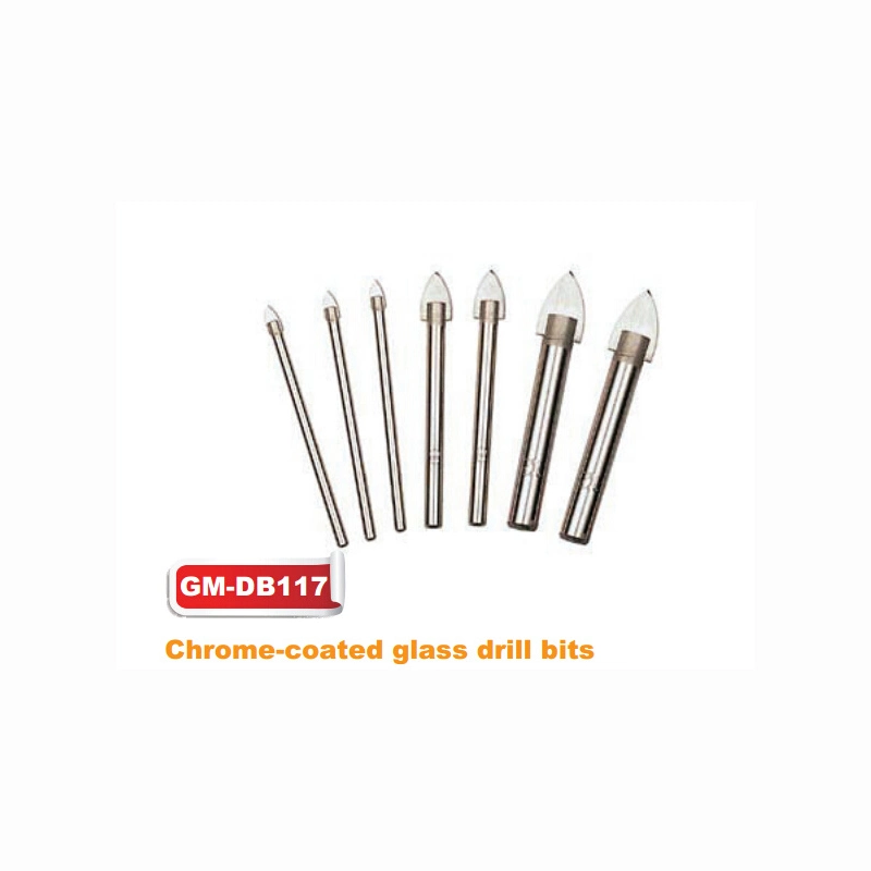 Chrome-Coated Straight Shank Glass Drill (GM-dB117)