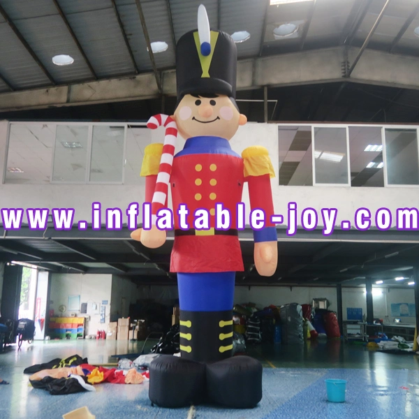 6m de altura, Soldado de Navidad inflable Cartoon